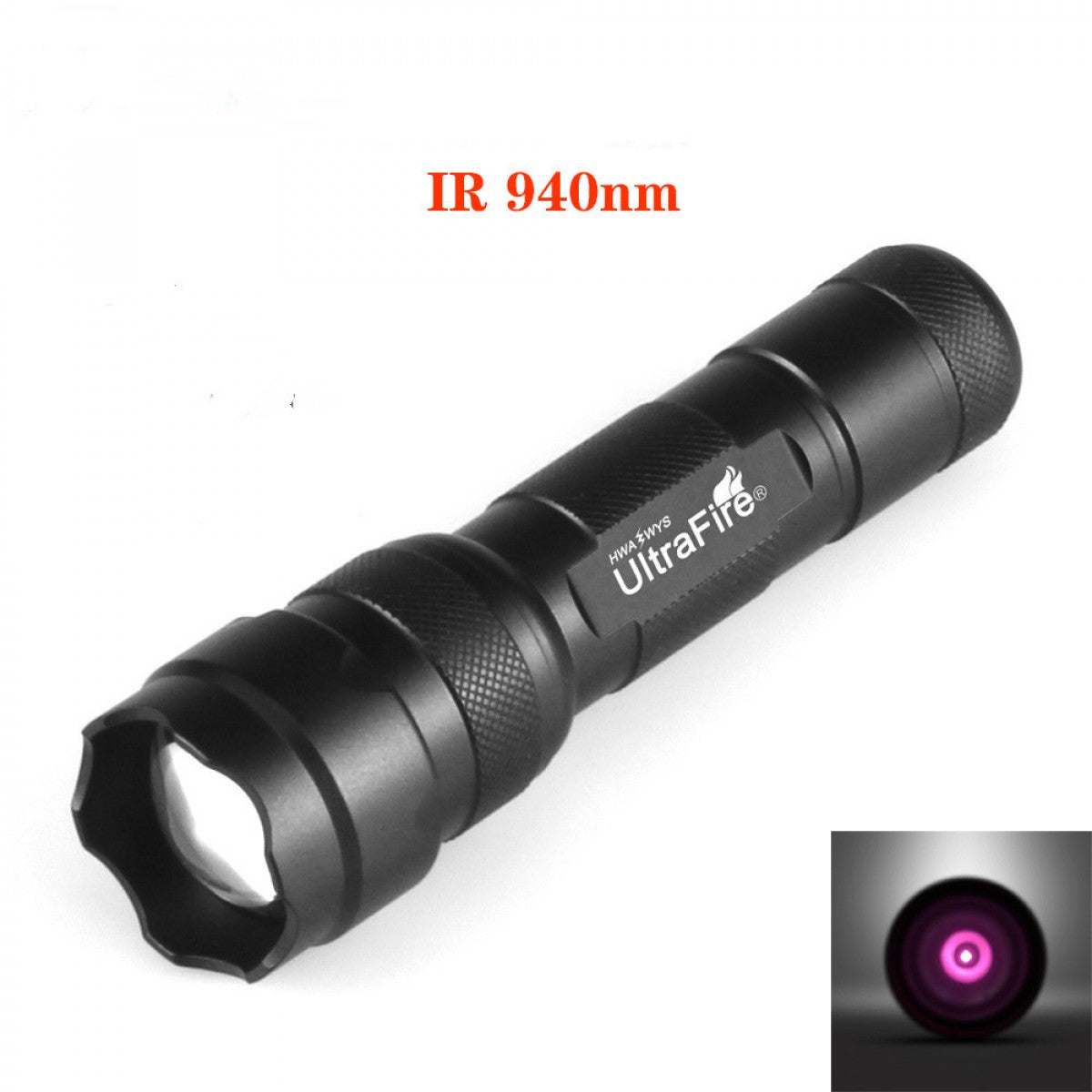 UltraFire Focusing Infrared Night Vision Flashlight 502B 10W LED Tactical Flashlight Infrared Anti-Hunting