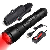 UltraFire WF-502R Red light XP-E2 LED 630nm Adjustable Focus Emergency Flashlight