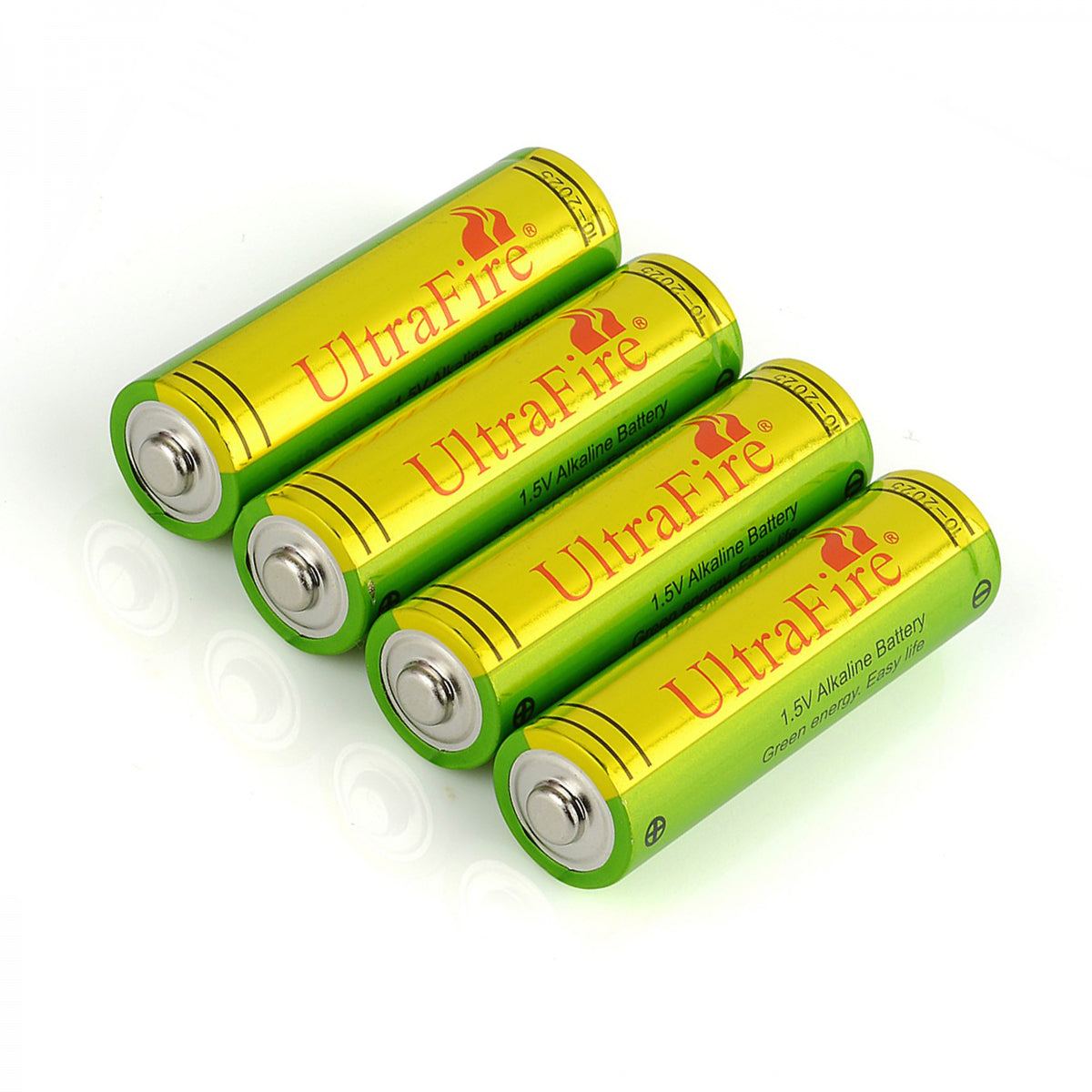 UltraFire  AA 1.5 Volt Performance Alkaline Batteries - Pack of 4 Grain