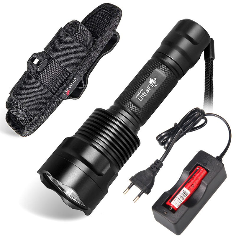 UltraFire P50 flashlight - wiht holster and battery and charger