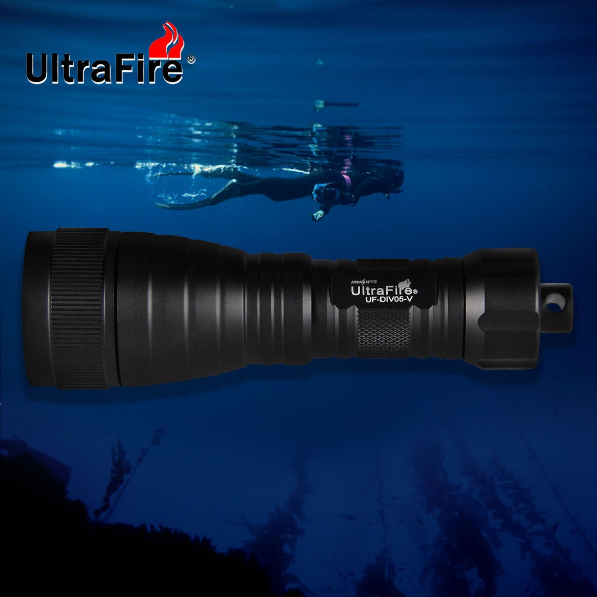 UltraFire UF-DIV05V CREE XM-L2 800LM LED Diving Flashlight