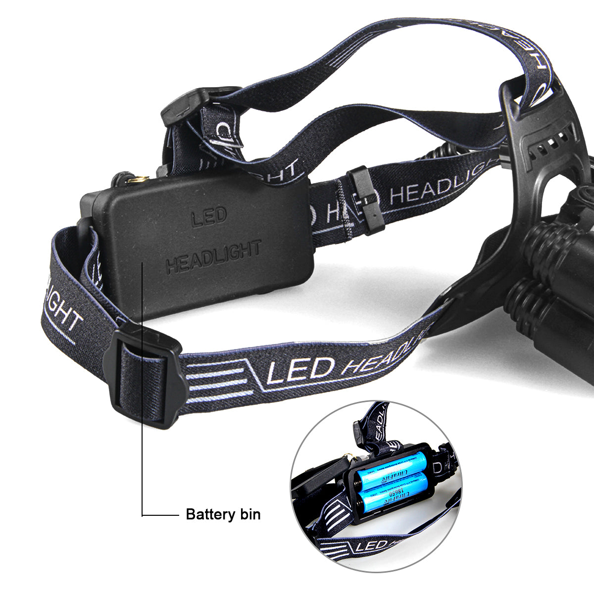 Ultrafire 3006-A1 1800 Lumens Led Rechargeable Light Sensitive Headlamp